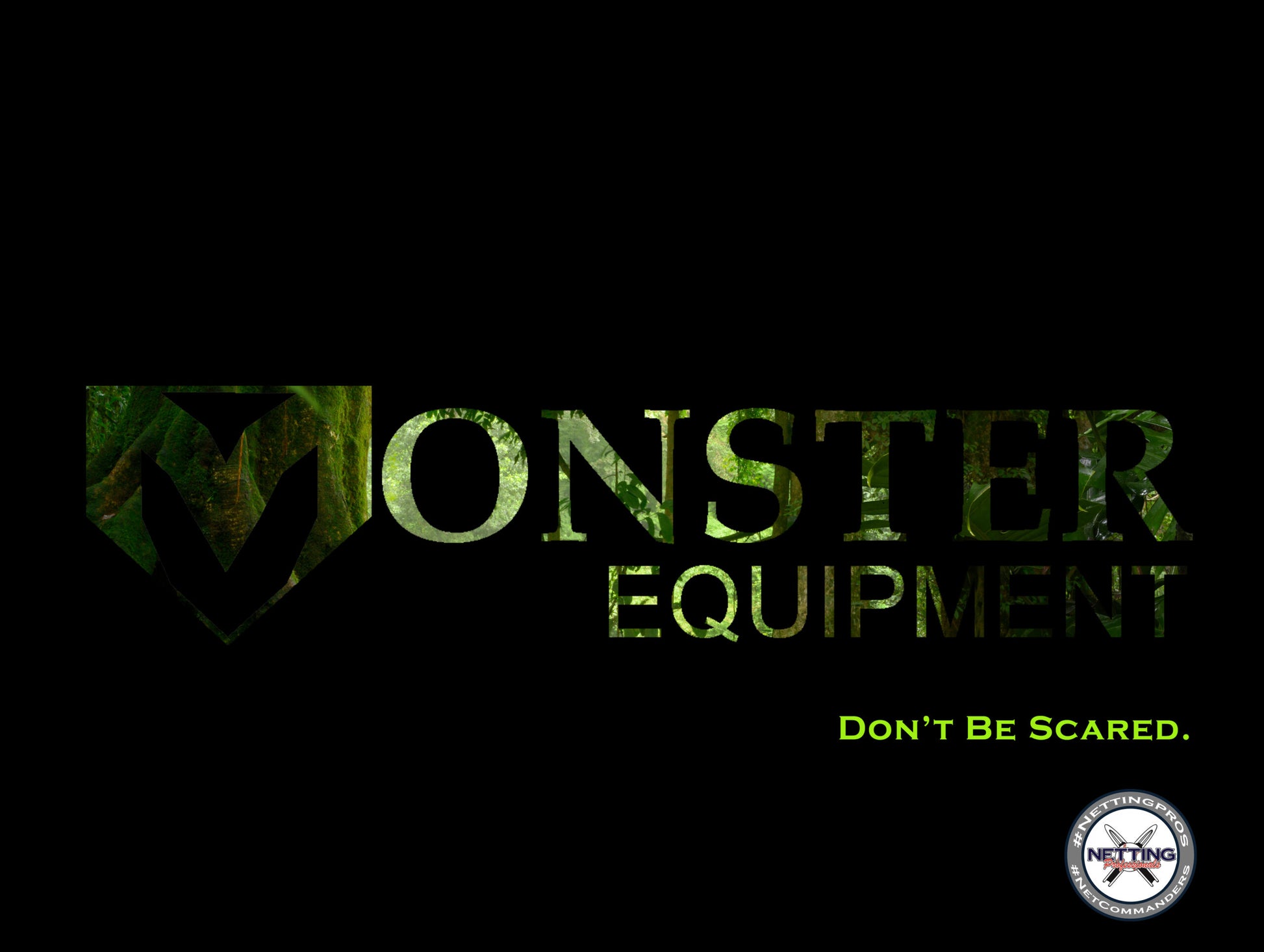 A monster equipment logo is shown in green.