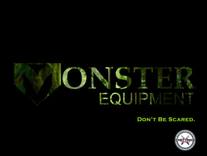A monster equipment logo is shown in green.
